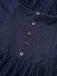 Blau 1960er Spaghetti Träger Gerafft Mini Kleid