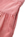 Rosa 1940er Denim Durchgeknöpft Gestuft Maxi Rock