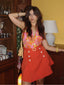 2PCS 1960er Blumen Halfter Top & Solide Rock