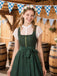 [Vorverkauf] 2PCS 1950er Oktoberfest Crop Top & Plaids Blumen Kleid mit Schürze