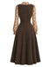 70er Set aus Blumenbluse & Trägerkleid mit Taschen