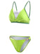 70er Bikini-Set & Cover-Up mit Triangle und Chiffon