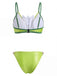 70er Bikini-Set & Cover-Up mit Triangle und Chiffon