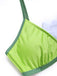 70er Bikini-Set & Cover-Up mit Triangle und Chiffon