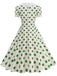 50er Swingkleid mit Peter-Pan-Kragen und Polka-Dots