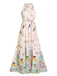 BLUMEN SCHMETTERLINGS MAXIKLEID