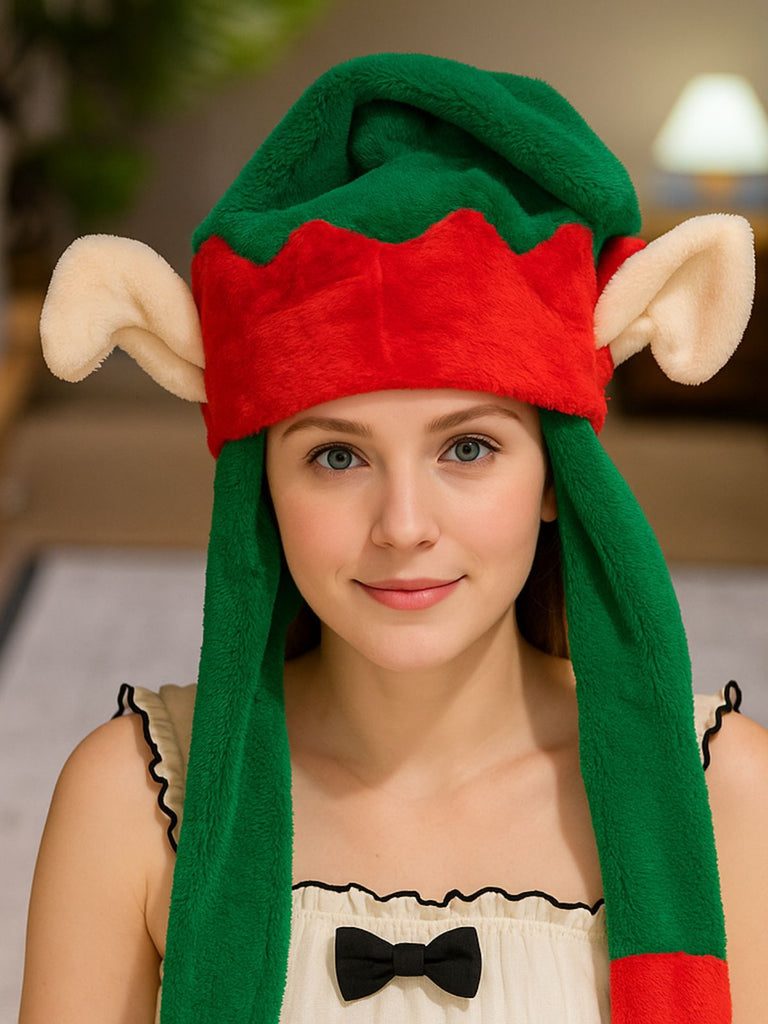 Braun Ren Herz-Pfote Plüsch Hut mit Bewegliche Ohren