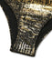 Golder 70er Badeanzug mit V-Ausschnitt und Metallic