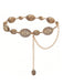 Goldener Boho-Taillengürtel mit Kette
