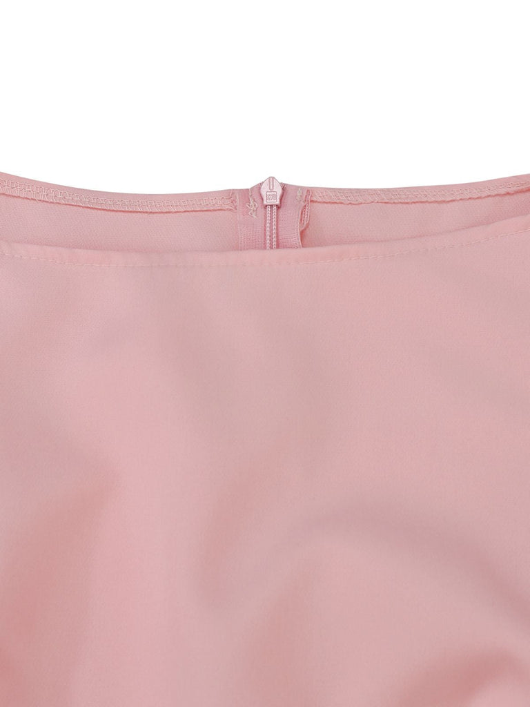 2PCS 1930er Ärmellos Bootskragen Gestrickt Top & Plissiertes Maxi Rock