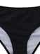 Schwarz 1950er Erkunde Den Strand Tankini Set