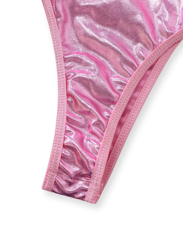 [Vorverkauf] 1980er Lack Leder Halter Schnürung Body Dessous Set