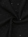 Schwarz 1930er Glitzernd Cutout Jumpsuit mit Umhang