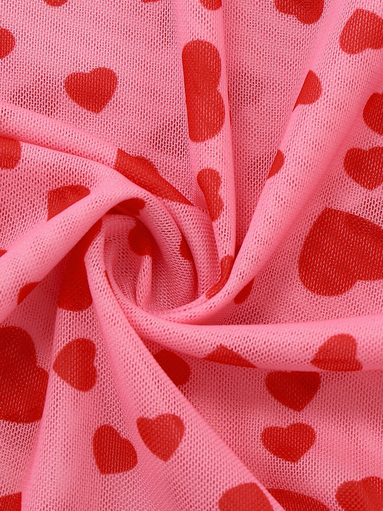 1980er Slip Spitze Bügel Durchsichtig Rüschen Nachthemd