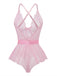 1970er Slip Blumen Spitze Bogen Nachthemd