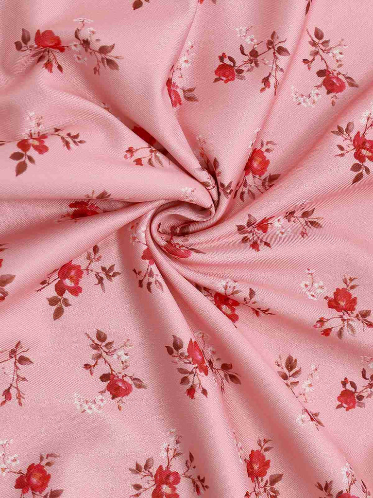 Multicolor 1930er Steppdecke Blumen Rüschen Träger Kleid