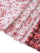 Multicolor 1930er Steppdecke Blumen Rüschen Träger Kleid