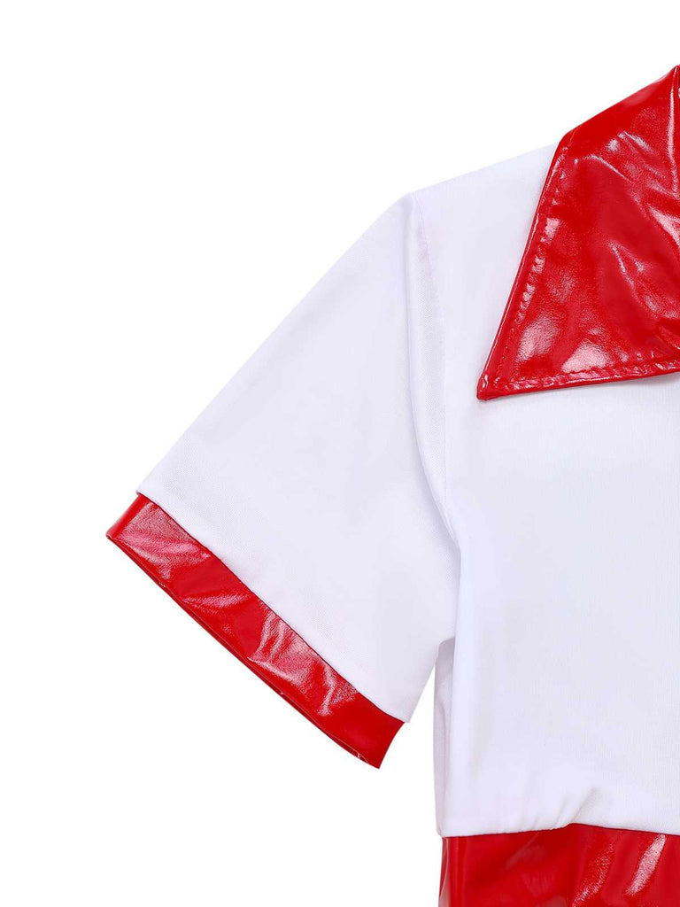 1980er Halloween Krankenschwester Kostüm Pyjama Set