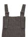 Grau 1940er Cord Weit-Bein Latzhose Jumpsuit