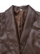 Dunkelkaffee 1970er Leder Gürtel Jacke