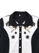1950er Baumwolle Western-Inspiriert Stickerei House Star Kleid