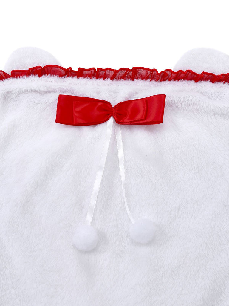 1960er Bogen Glocke Flauschiges Schwanzkaninchen Nachthemd