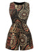 Multiclor 1970er Boho Irregulär Romper