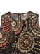 Multiclor 1970er Boho Irregulär Romper
