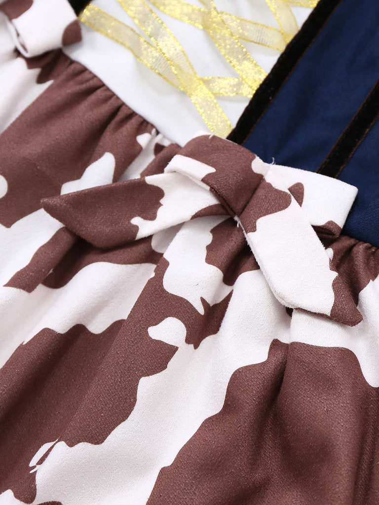 1940er Western Cowgirl Kostüm Kleid Mit Peitsche