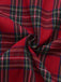 2PCS Rot 1930er Weihnachten Plaid Pyjama Set