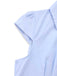 Hellblau 1970er Solide Tailliert Bluse