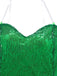 Grün 1970er Funkelnd Fee Kostüm Kleid Mit Flügel