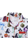 1970er Halloween Hexendruck Satin Pyjama