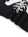 Schwarz 1950er Halloween Skeleton Druck Strick Pullover