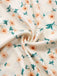 Gelb 1940er Blumen Quadratischer Hals Kleid