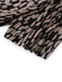 Braun 1940er V-Ausschnitt Leopard Satin Bindung Romper