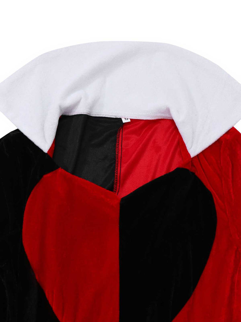 1930er Herzkönigin Kostüm Halloween Kleid