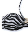 Schwarz & Weiß 1960er Zebra Druck Seestern Akzente Bikini Set