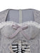 Grau 1930er Halloween Geisterbraut Netz Kleid