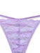Lavendel 80er Netz-Reizwäsche mit Schleife und Spitze