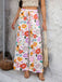 1960er Vintage Bunter Druck Weites Bein Hosen