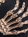 Schwarz 1960er Gothic Skeleton Finger Niet Schwermetall Top