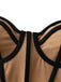 1940er Schnürung Bogen Netz Korsett Crop Camisole