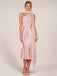 Orange & Rosa 30er Satin-Schal mit One-Shoulder