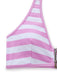 Rosa 50er Bikini-Set mit Neckholder und Rüschen