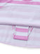 Rosa 50er Bikini-Set mit Neckholder und Rüschen