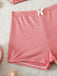 Rosa 50er Bikini-Set & Shorts mit Schleife und Hohe Taille