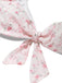 Rosa 50er Bikini-Set mit Ditsy-Blumen und Neckholder