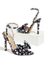 Retro-Pumps mit Polka-Dots und Schleife