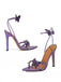 Lila Schuhe mit Schmetterling und Spitz